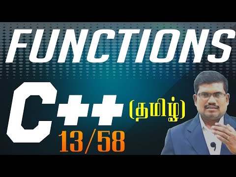 #13 C Quick Review - Functions || C++ in Tamil