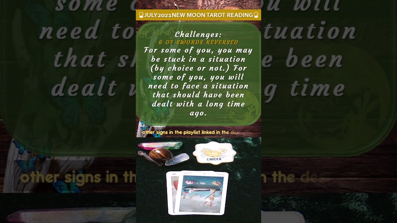 CANCER 🔮 Tarot Reading ✨ New Moon July 2021✨ CardSays