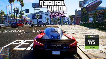 RTX 2050 Can Do THIS?! GTA 5 MAX Graphics Gameplay 😱 | Natural Vision Evolved graphics Modpack🔥