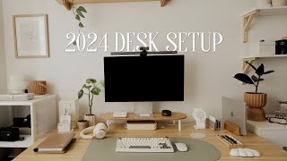 2024 Cozy Productive Desk Tour | productive + aesthetic
