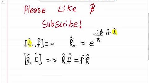 Griffiths Introduction to Quantum Mechanics Solution 6.15: Rotation Operator