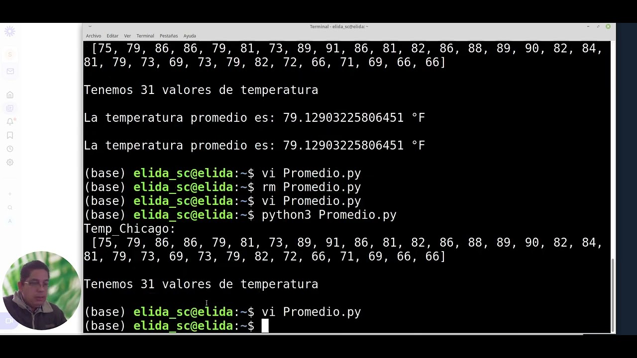 Promedio de un conjunto de datos con Python - YouTube