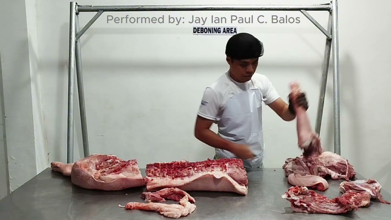 Primal Cuts & Deboning Identifying Parts of a Half Pork Carcass