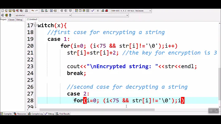 How to encrypt and decrypt the string in C++