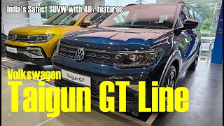 Volkswagen Taigun GT Line Malayalam Review 2024 India's Safest SUV with 40+ features