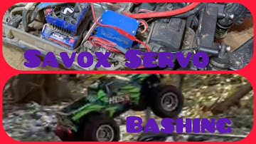 Testing The Worlds BEST Savox Servo in the Traxxas Hoss (epic Bashing video!)