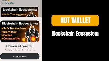 Blockchain Ecosystem| HOT WALLET Video Code | Hot Wallet Airdrop Mining