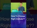 🎯Career advice -  How to choose right institute for upskilling us?? | #shorts #careeradvice