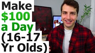 How to make 100 dollars per day online if you're 16,17, or 18 years
old. all of these methods work for ages, but i specifically picked
ones think teena...