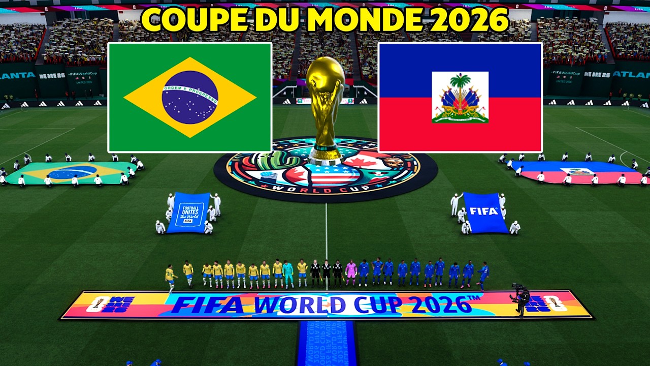 BRÉSIL vs HAÏTI | Coupe du Monde FIFA 2026 | Simulation PES 2021