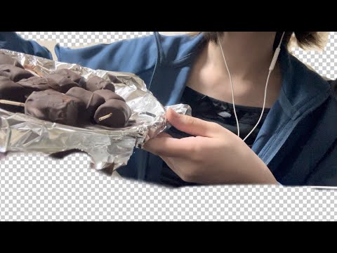 【雑ASMR】チョコマシュマロ作って食す