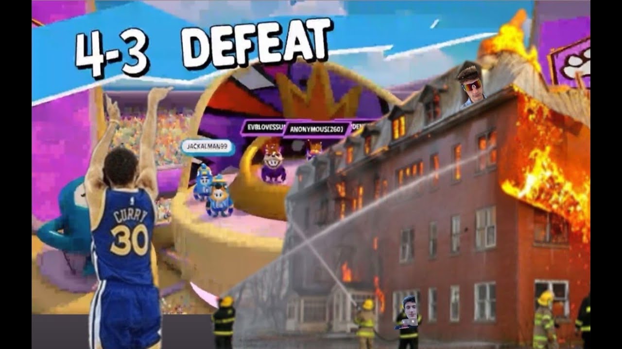 ASH Team Plays Fortnite Fall Guys Basketball (Flo Evacuated)