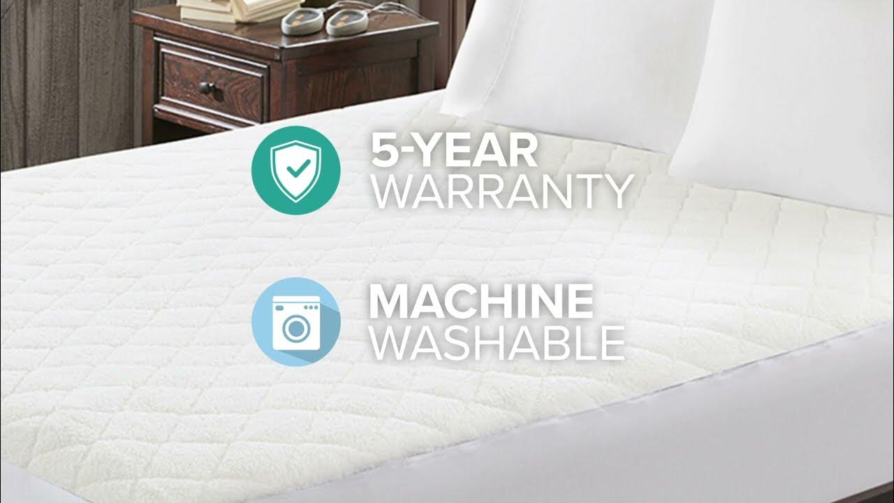 Woolrich Sherpa Heated Mattress Pad YouTube