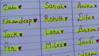 Writing Subscriber Names! Comment Your Name❤️ #trending #Subscribername#names#viral #shortfeed#short