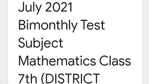 7th 14 July 2021 Math test Solution in Punjabi and English Medium