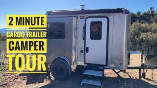 2 Minute Tour - Cargo Trailer to Off Road Camper by waysoutback 4,613 views 1 year ago 2 minutes, 6 seconds