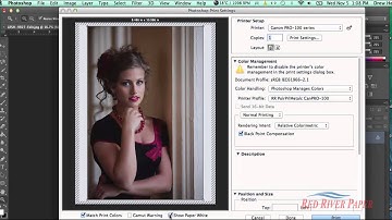 *** UPDATED VERSION SEE DESCRIPTION *** Using printer color profiles Photoshop CC CS6 Canon Mac