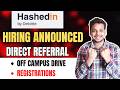 Finally HashedIn By Deloitte Referral Hiring | Off Campus Drive for Freshers | Latest Deloitte Jobs
