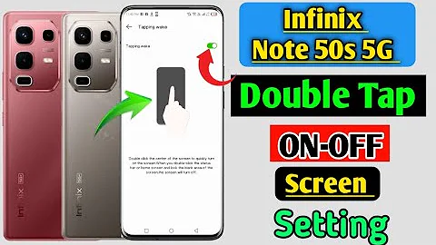 Infinix note 50s double tap setting | How to double tap to turn on off screen in Infinix note 50s