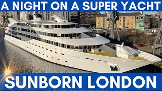 I spent a night on a SUPER YACHT  the Sunborn London