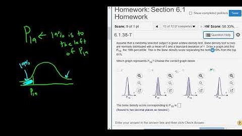 Finding a Percentile with StatCrunch and the Standard Normal Distribution Bone Density Example