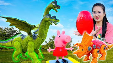 Changcady giải cứu lợn con pepa pig và trộm trứng của khủng long 3 đầu - Part 211