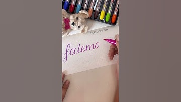 Fatema in Brushpen Calligraphy | #namerequests  | #calligraphy