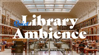 Quiet Library Ambience Background Noise for Study | White Noise, 도서관 ASMR, 백색소음