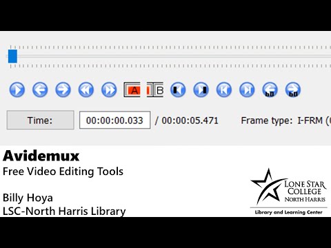 Free Video Editing Tools - Avidemux