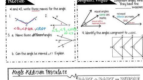 Lesson 1.5: Measuring and Constructing Angles