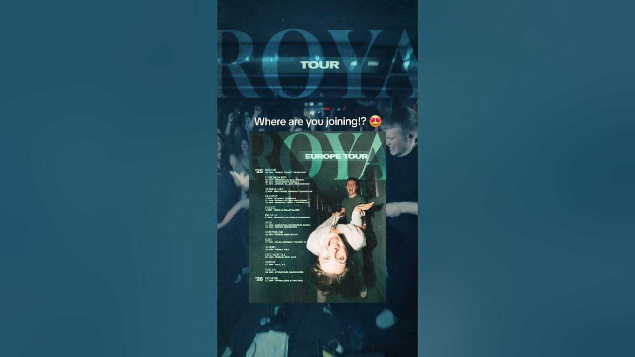 LET'S GO EUROPE!!! It's time to meet again 🤩 #ohmyroya #ontour #electronicmusic