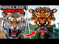 Building a Tiger Nether Portal in Minecraft Hardcore : A Unique Twist