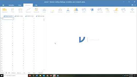Reverse Coding problem discovered with correlation and cronbachs alpha