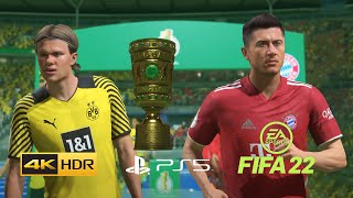 FIFA 22 PS5 - *DFB POKAL FINAL* - BORUSSIA DORTMUND VS BAYERN MÜNCHEN - 4K 60FPS HDR Next-Gen