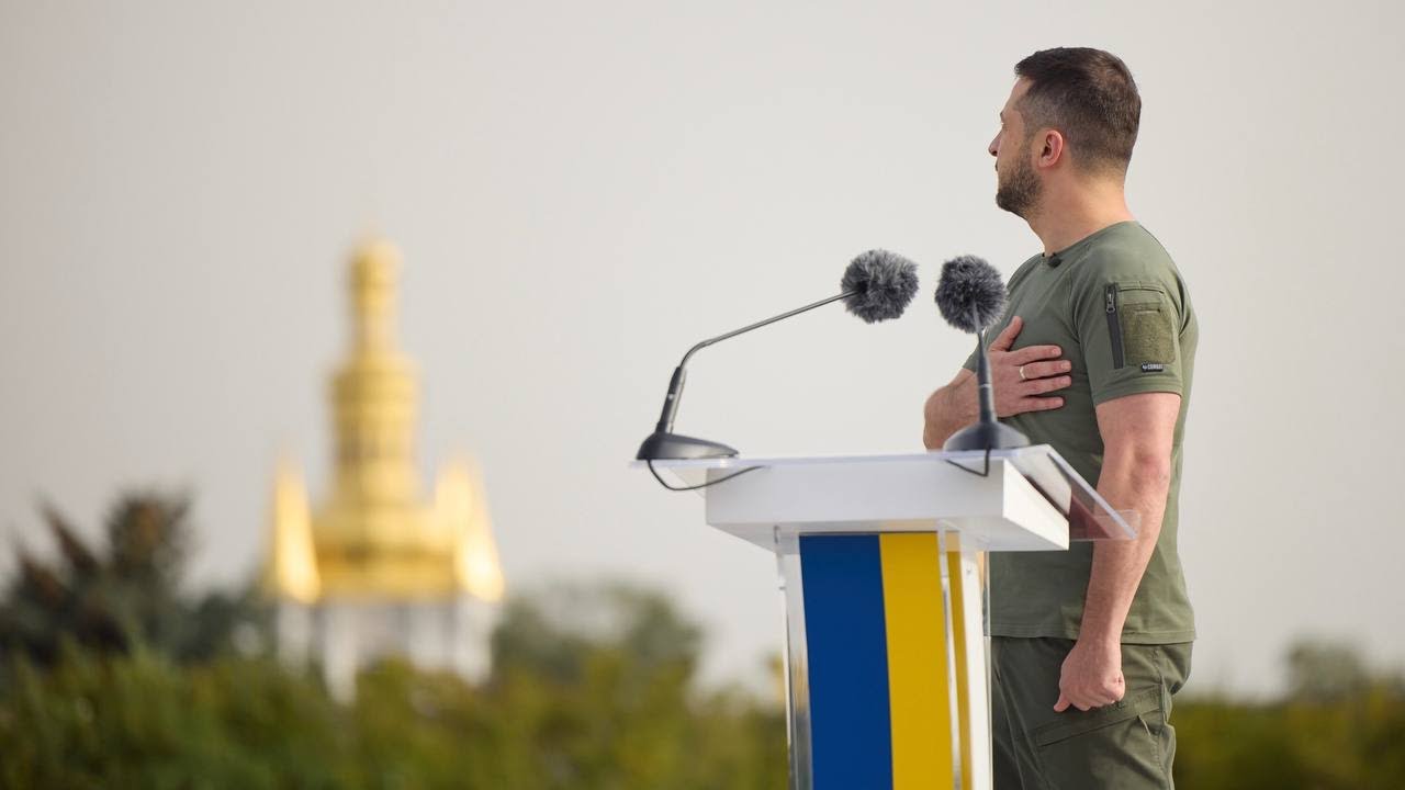 Президент узяв участь в урочистому заході з нагоди Дня Державного прапора України.