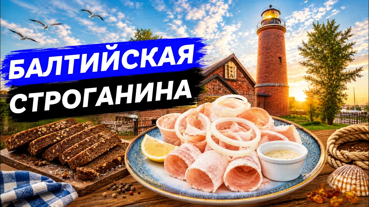 КАК ГОТОВЯТ ЗНАМЕНИТУЮ БАЛТИЙСКУЮ СТРОГАНИНУ! ИСТОРИЯ СТАРОГО МАЯКА! УЧИМСЯ ЧИТАТЬ ФЛЮГЕРЫ!