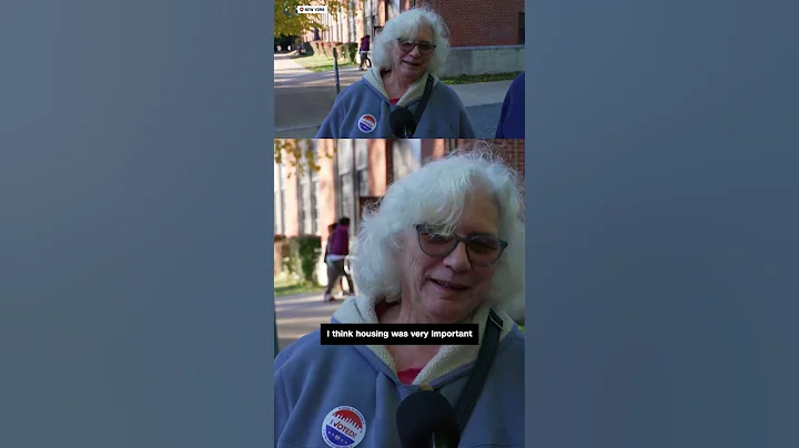 Voter jokes she waited 'last minute' to decide vote because of husband
