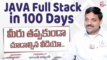 JAVA Full Stack in 100 Days #codegnan @sumantvbangalore