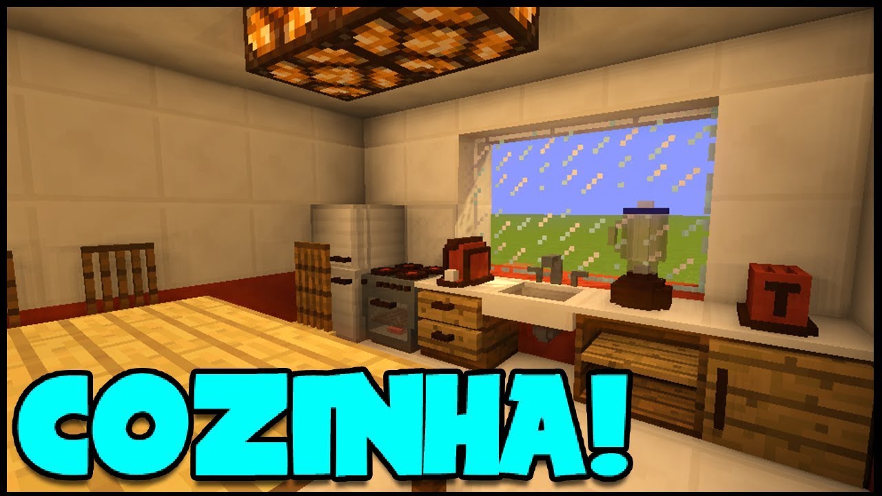 🔥Minecraft Tutorial: Como fazer uma COZINHA bonita para a sua CASA 