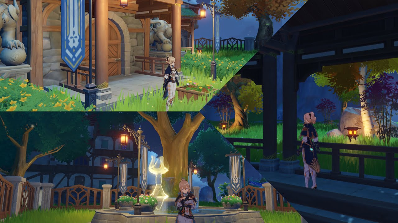 Serenitea Pot - Emerald Peak (2) Area 1,2,3 Full Tour