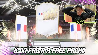 OMG I PACKED AN ICON | HOW TO GET 50k FREE PACKS | FIFA 22 ULTIMATE TEAM PACK OPENING | Icon in pack