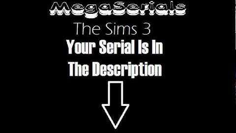 The Sims 3 Serial Codes
