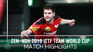 Tomokazu Harimoto vs Dimitrij Ovtcharov | ZEN-NOH 2019 Team World Cup Highlights (Group)