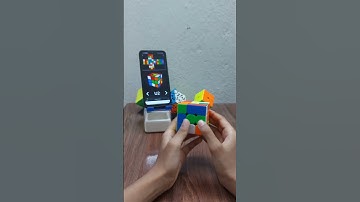 SOLVING CUBE WITH MOBILE APP. NAME IN THE COMMENT SECTION. #cubex #cubesolver #india #trending #cube
