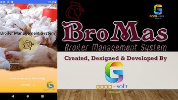 BroMas (Broiler Management System) a farm record-keeping software app for your phone