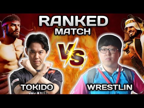 SF6 ▰ Tokido ( Ryu ) VS Wrestlin man ( Rashid ) Most Recent Match ▰ High Level