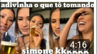 Simone cai na risada na hora que simaria tá tomando,adivinha?