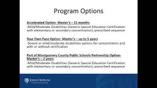 Graduate Programs in Special Education Virtual Webinar