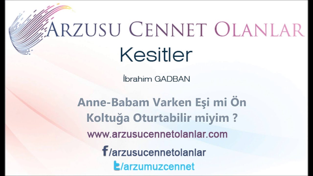 Anne Babam Varken Eşi mi Ön Koltuğa Oturtabilir miyim? KISA KESİTLER YouTube