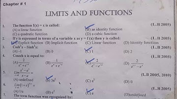 2nd year math chapter 1 MCQs with answers I 2nd year math chapter 1 MCQs solved